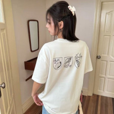 [루이비통] 조개 프린트 반팔 티셔츠