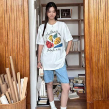 [루이비통] 조개 프린트 반팔 티셔츠