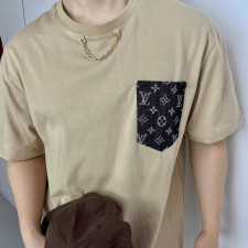 [루이비통] 포켓 로고 체인 티셔츠