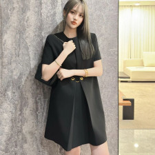 [루이비통] 체인 메탈 버클 드레스