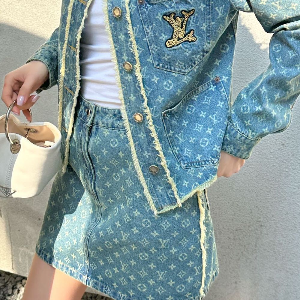 [루이비통] 25 데님 스커트