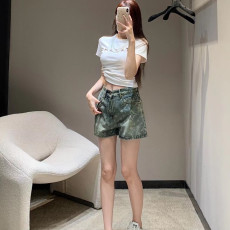 [루이비통] 로고 데님 쇼츠