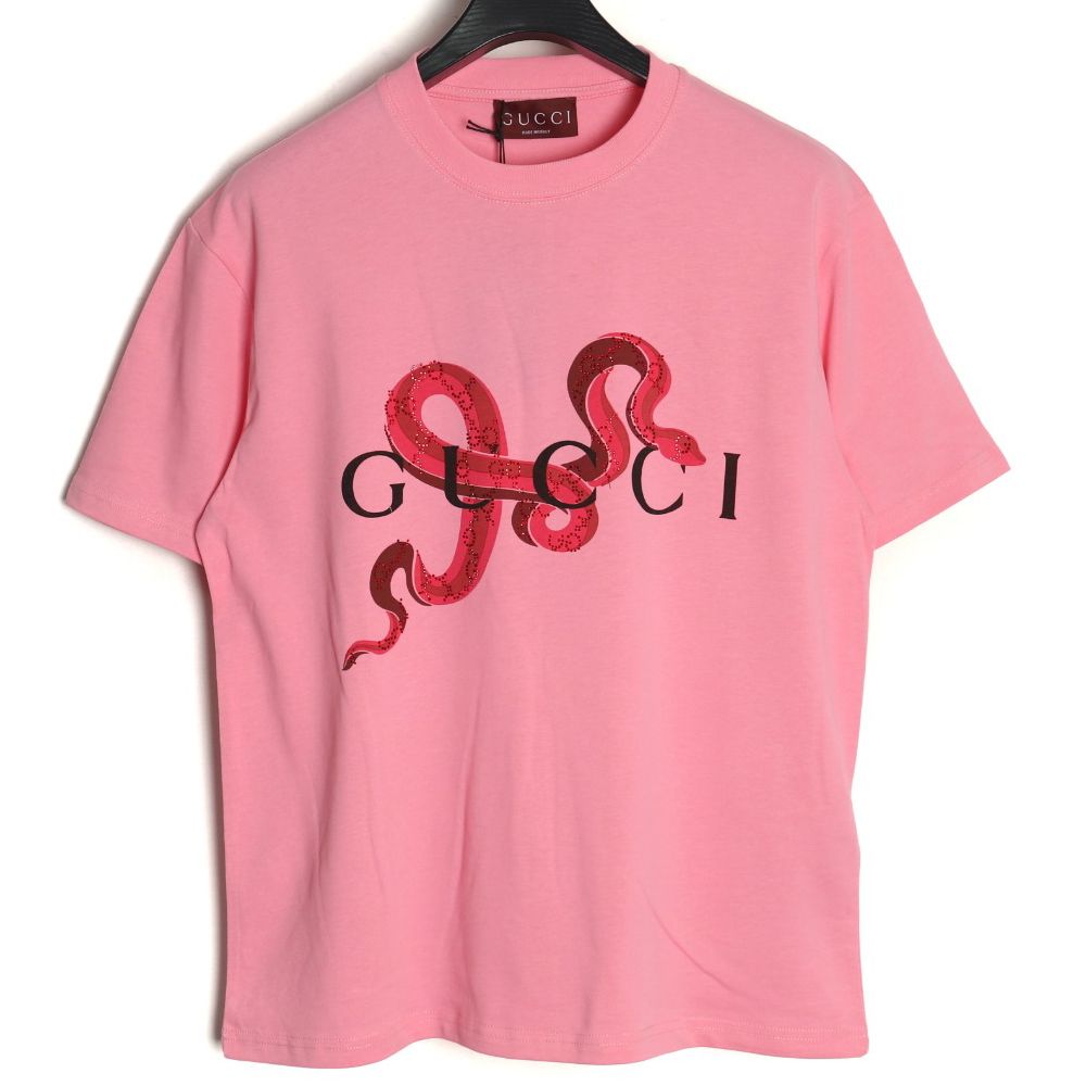 [구찌] 스네이크 프린트 티셔츠