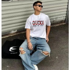 [구찌] 더블 G 모노그램 프린트 티셔츠