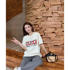[구찌] 더블 G 모노그램 프린트 티셔츠