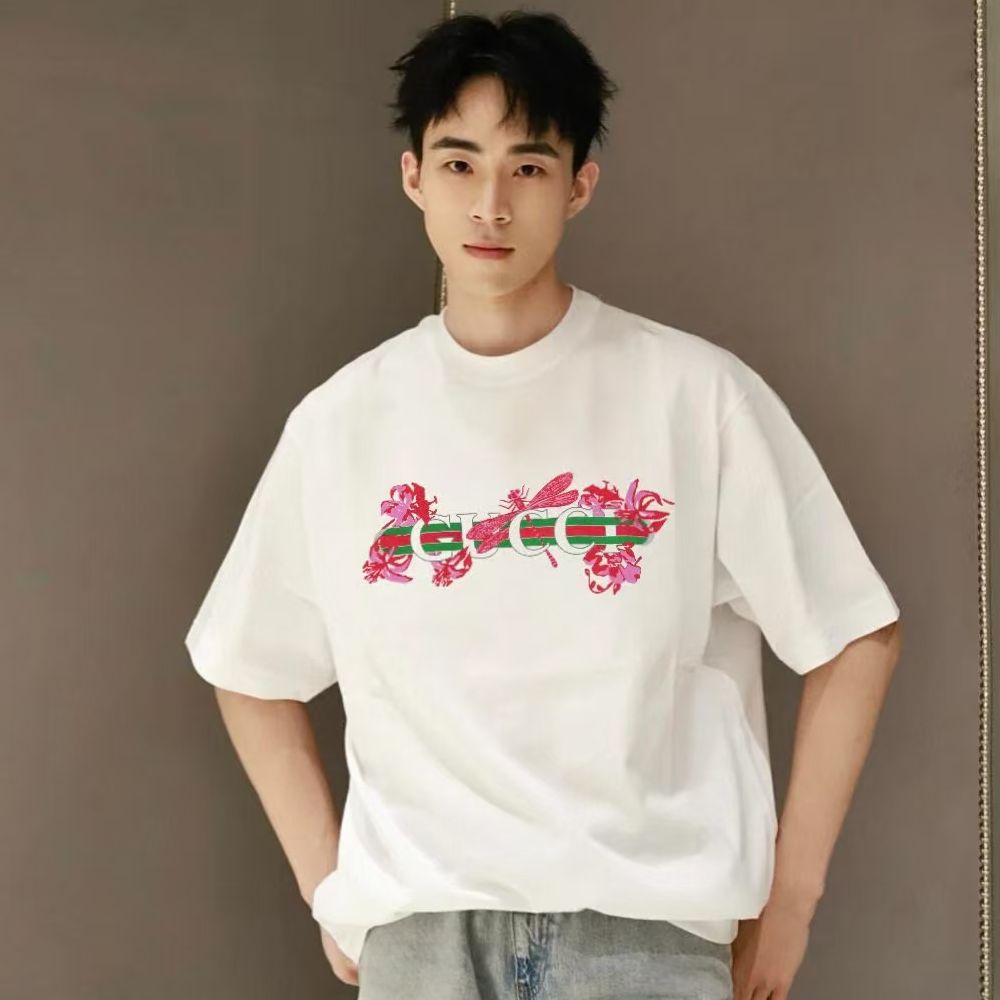 [구찌] 플로랄 벨트 프린트 티셔츠