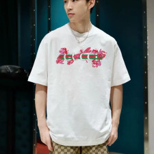 [구찌] 플로랄 벨트 프린트 티셔츠