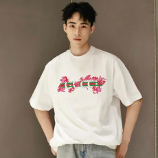 [구찌] 플로랄 벨트 프린트 티셔츠