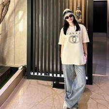 [구찌] 더블 GG 프린트 티셔츠