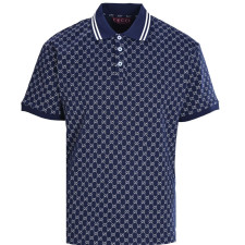 [구찌] 풀로고 프린트 자가드 폴로 셔츠