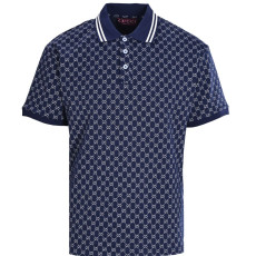 [구찌] 풀로고 프린트 자가드 폴로 셔츠