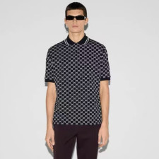 [구찌] 풀로고 프린트 자가드 폴로 셔츠