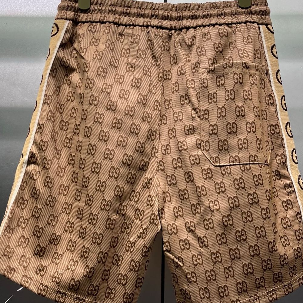 [구찌] 더블 G 자가드 웹 쇼츠