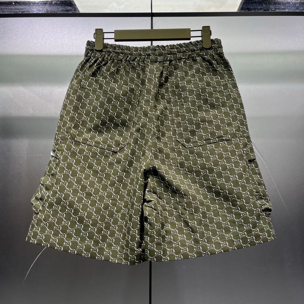 [구찌] 그린 더블 G 자가드 쇼츠