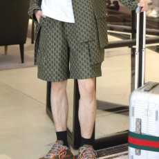 [구찌] 그린 더블 G 자가드 쇼츠