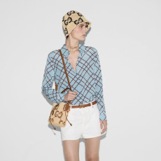 [구찌] 아쿠아마린 프린트 셔츠