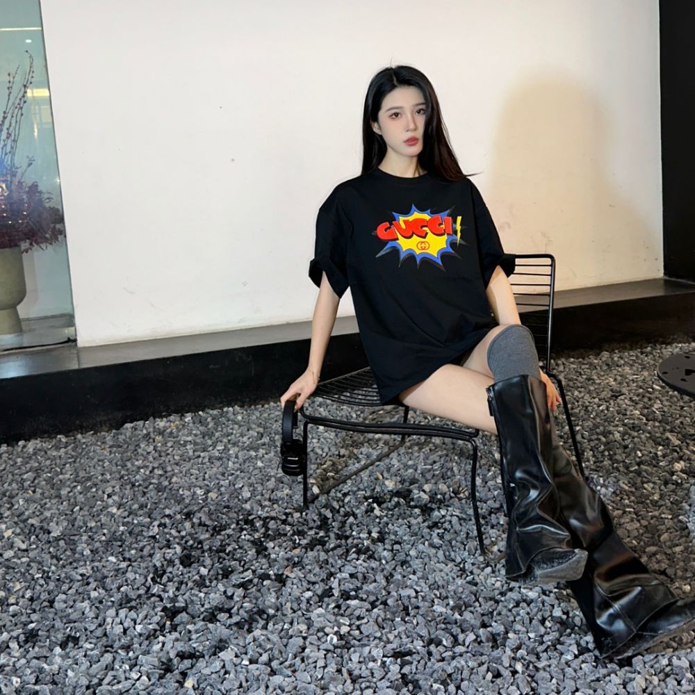 [구찌] 버블 레터 티셔츠