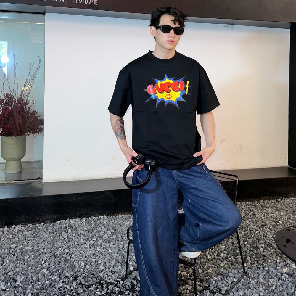 [구찌] 버블 레터 티셔츠