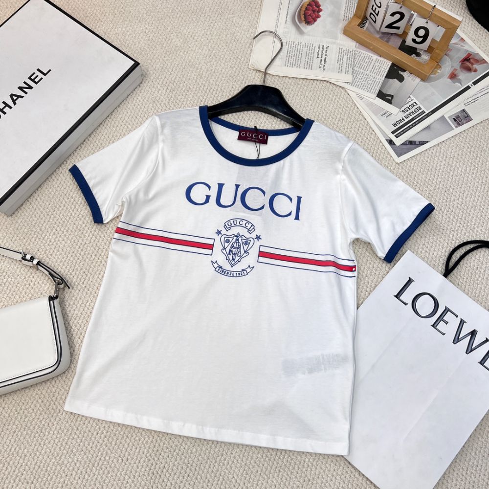 [구찌] 로고 프린트 티셔츠