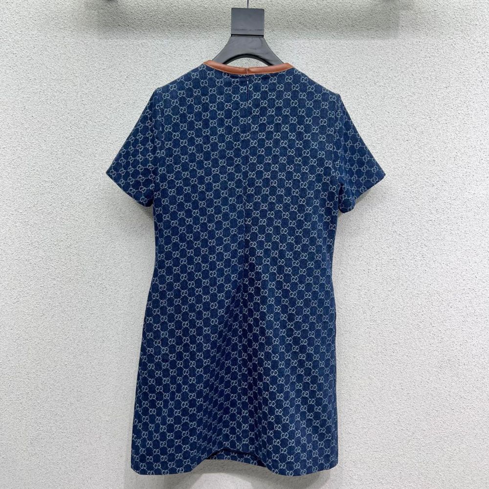 [구찌] 패치워크 데님 원피스