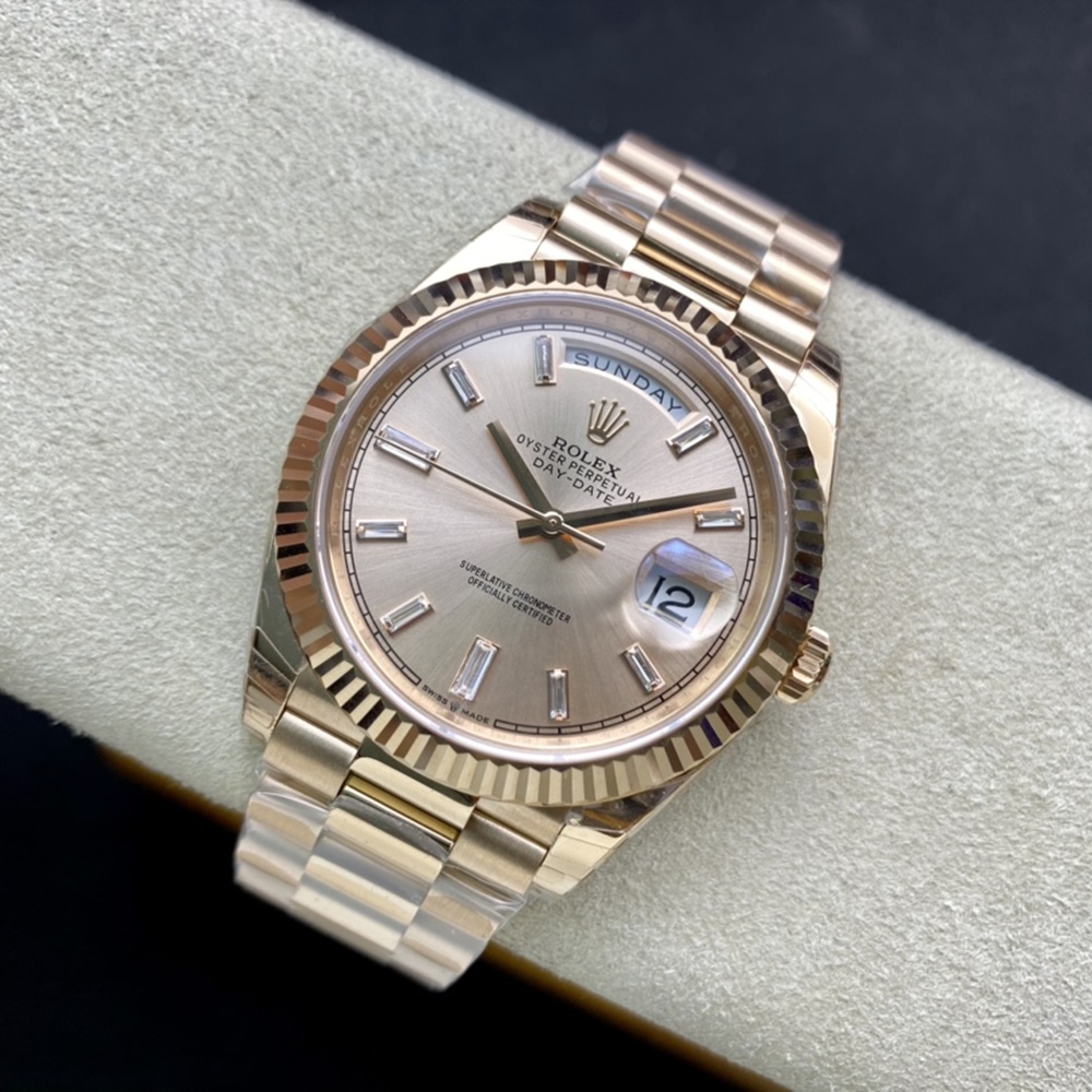[롤렉스] 롤렉스 데이데이트 40MM 228239 프레지던트 로즈골드 다이얼 Fluted bezel (플루티드 베젤) Rolex DayDate