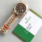 [롤렉스] 롤렉스 데이데이트 36/40mm 128238 로즈골드 8포인트 바겟다이아 초코 다이얼 Fluted bezel (플루티드 베젤) Rolex DayDate