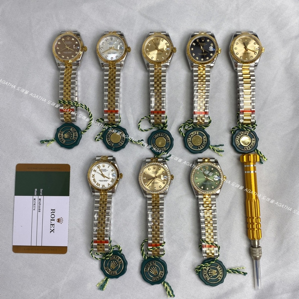 [롤렉스]  ROLEX DATEJUST 31mm 126334 데이저스트 엘로우골드 콤비 텐포인트 블랙 다이얼 쥬빌레(Jubilee)밴드