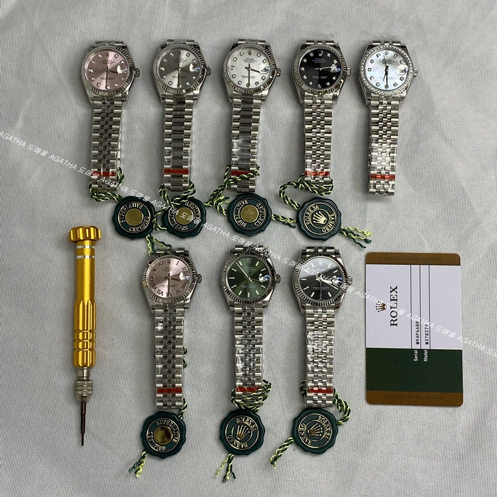[롤렉스]  ROLEX DATEJUST 31mm 126334 데이저스트 실버 텐포인트 핑크 다이얼 쥬빌레(Jubilee)밴드