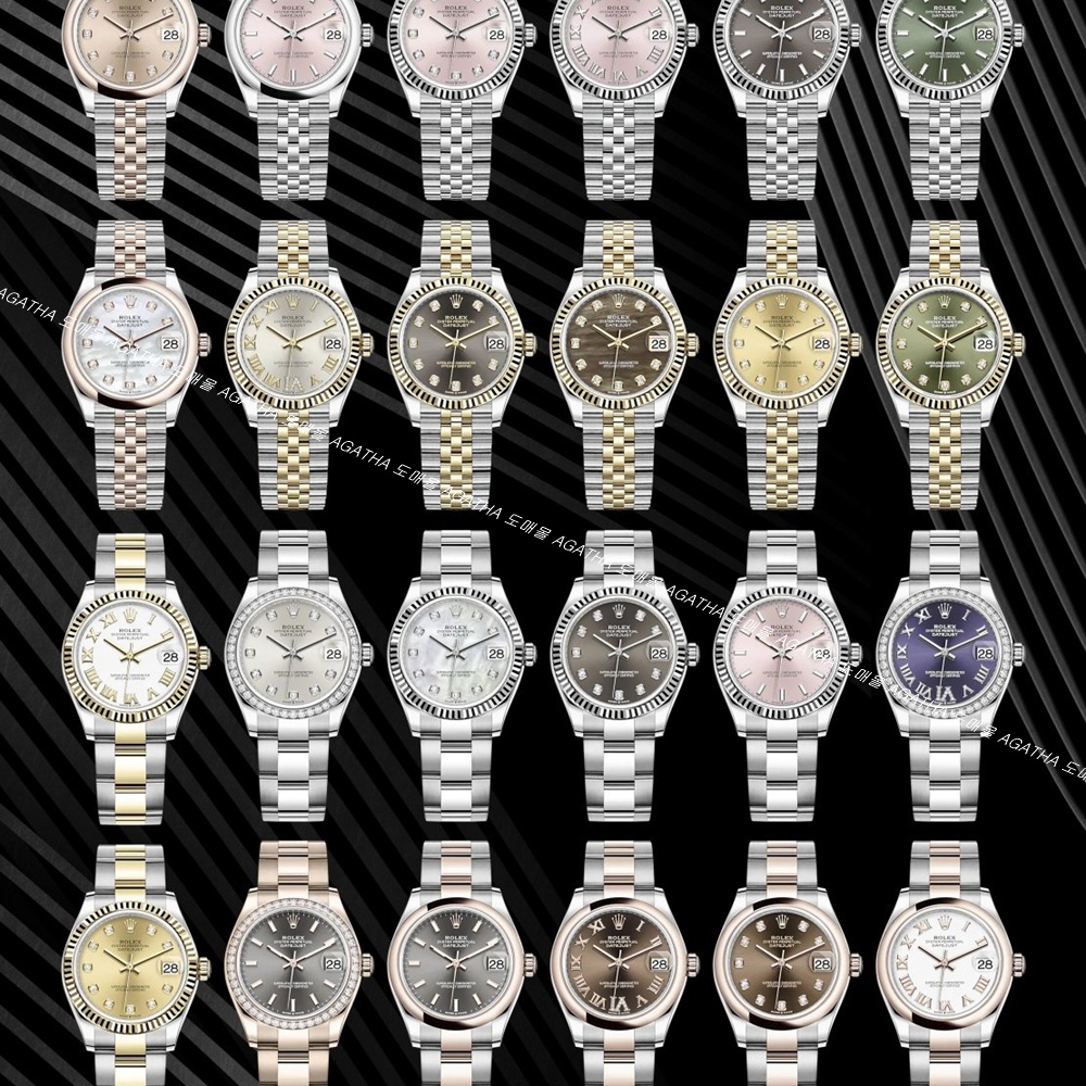 [롤렉스]  ROLEX DATEJUST 31mm 126334 데이저스트 실버 로만 핑크 다이얼 쥬빌레(Jubilee)밴드