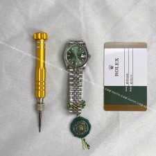 [롤렉스]  ROLEX DATEJUST 31mm 126334 데이저스트 실버 인덱스 애버그린 다이얼 쥬빌레(Jubilee)밴드