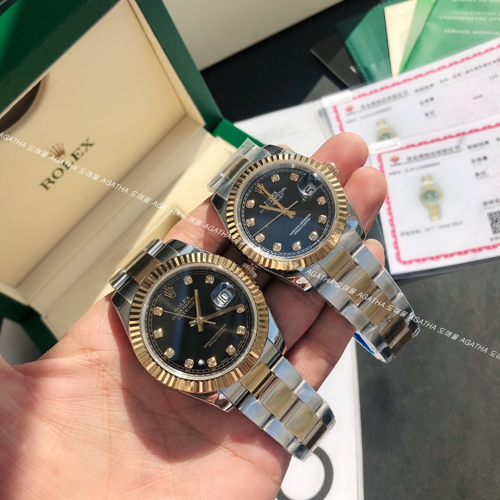 [롤렉스]  ROLEX DATEJUST 36/41mm 126331 데이저스트 콤비 텐포인트 블랙 다이얼 프레지던트(Presidents)밴드