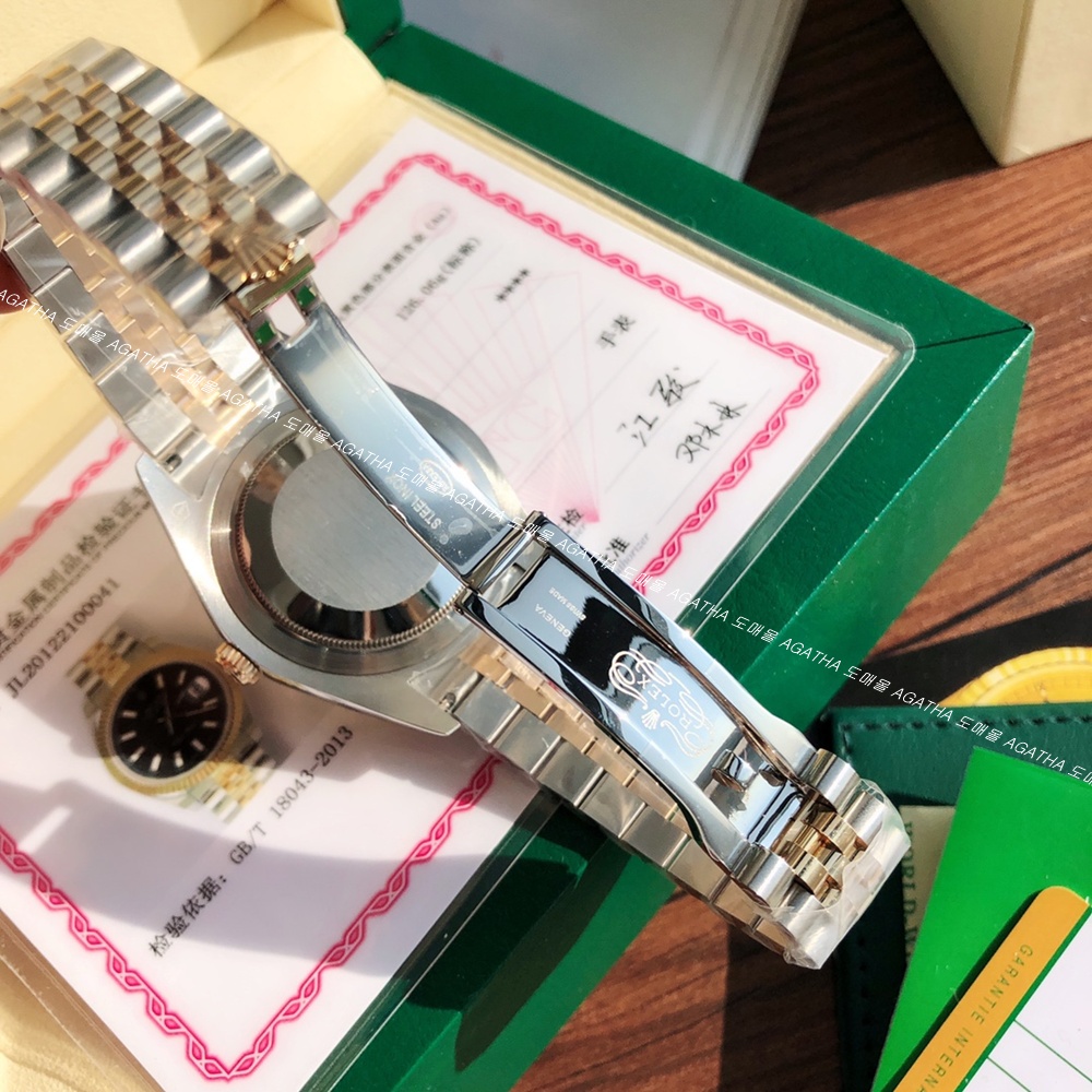 [롤렉스]  ROLEX DATEJUST 36/41mm 126331 데이저스트 로즈골드 콤비 인덱스 화이트 다이얼 쥬빌레/오이스트(Jubilee)밴드