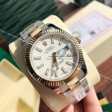 [롤렉스]  ROLEX DATEJUST 36/41mm 126331 데이저스트 로즈골드 콤비 인덱스 화이트 다이얼 오이스터(Oyster)밴드