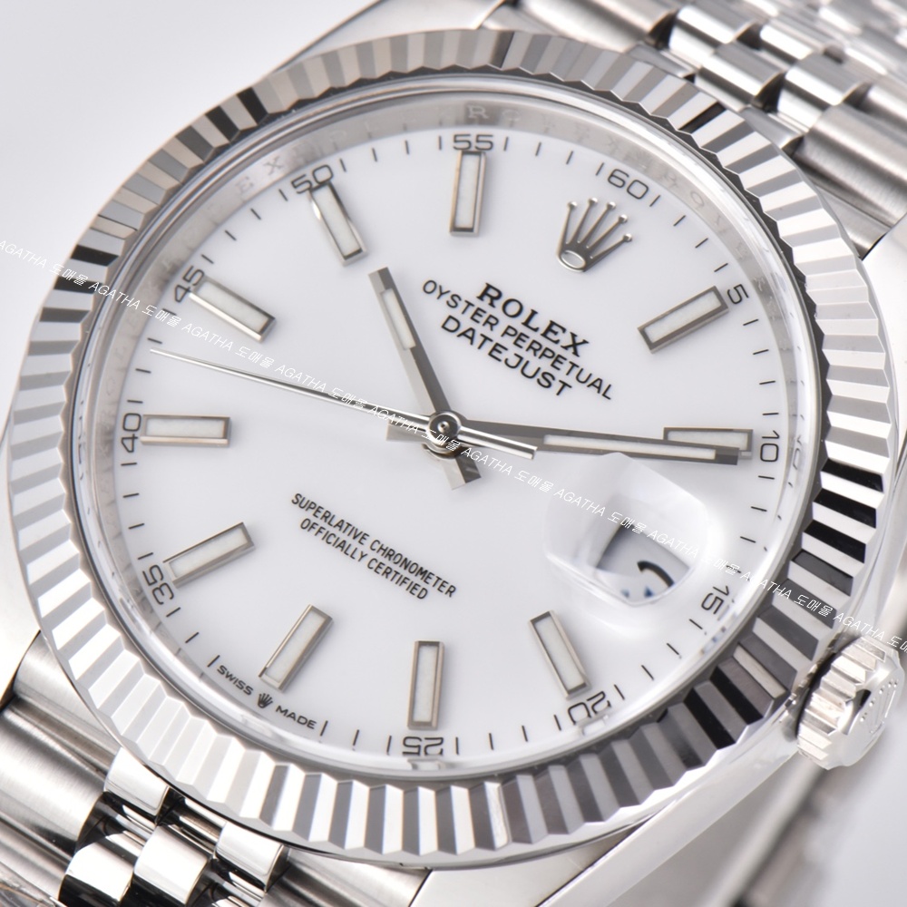 [롤렉스]  ROLEX DATEJUST 36/41mm 126334 데이저스트 인덱스 화이트 다이얼 쥬빌레(Jubilee)밴드