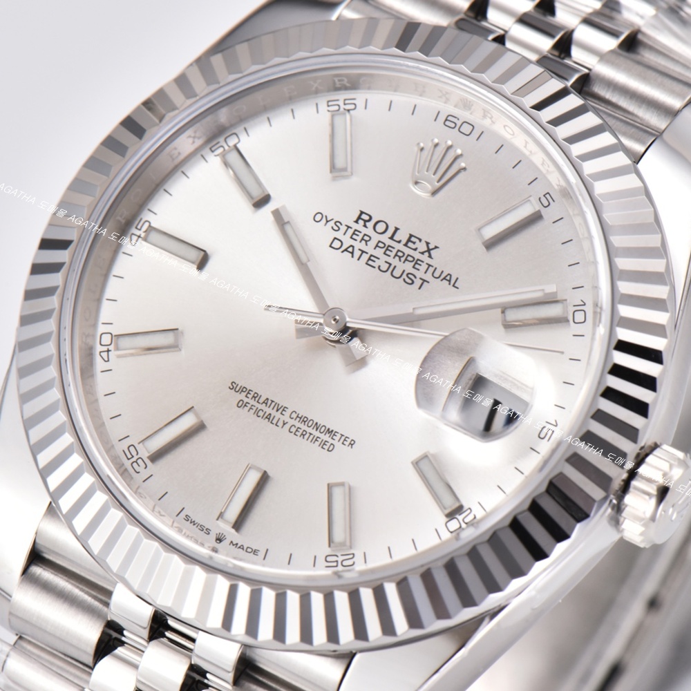 [롤렉스]  ROLEX DATEJUST 36/41mm 126334 데이저스트 인덱스 실버 다이얼 쥬빌레(Jubilee)밴드