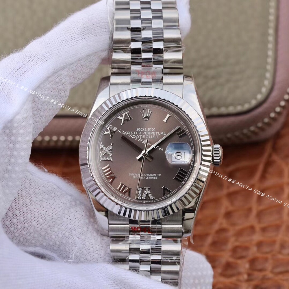 [롤렉스]  ROLEX DATEJUST 36/41mm 126334 데이저스트 로만 다크로듐 다이얼 쥬빌레(Jubilee)밴드