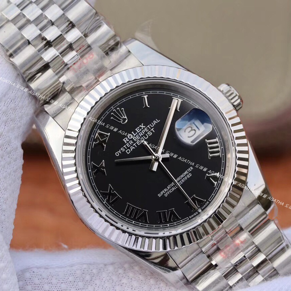 [롤렉스]  ROLEX DATEJUST 36/41mm 126334 데이저스트 로만 블랙 다이얼 쥬빌레(Jubilee)밴드