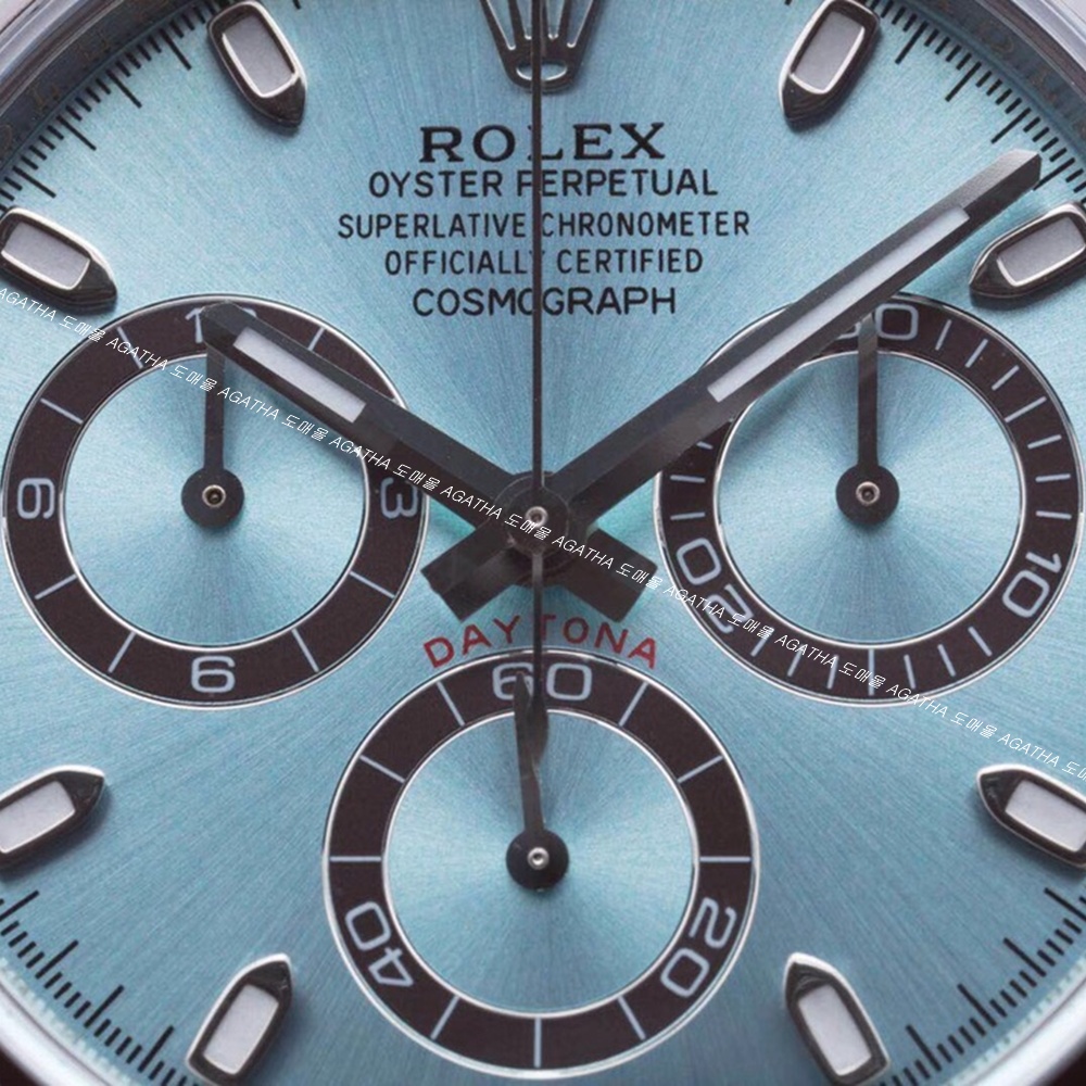 [롤렉스] Rolex Oyster Perpetual Daytona Cosmograph -  롤렉스 데이토나 플래티넘 아이스블루 코스모그래프 40mm 화이트 다이얼 엘로우골드 콤비