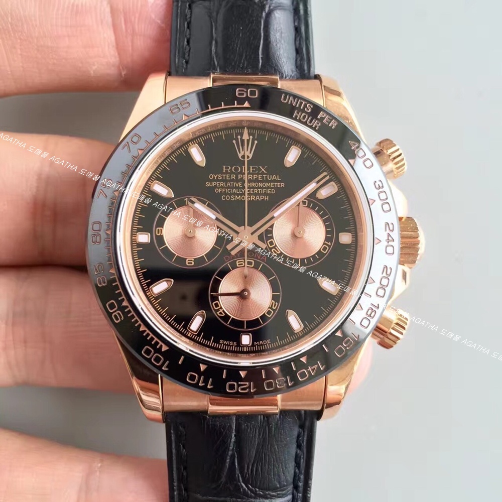 [롤렉스] Rolex Oyster Perpetual Daytona Cosmograph -  롤렉스 신형 블랙 데이토나 코스모그래프 40mm
