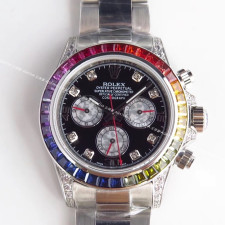 [롤렉스] Rolex Oyster Perpetual Daytona Cosmograph -  롤렉스 데이토나 레인보우 실버 코스모그래프 40mm