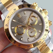 [롤렉스] Rolex Oyster Perpetual Daytona Cosmograph -  롤렉스 데이토나 코스모그래프 40mm 화이트 다이얼 엘로우골드 콤비