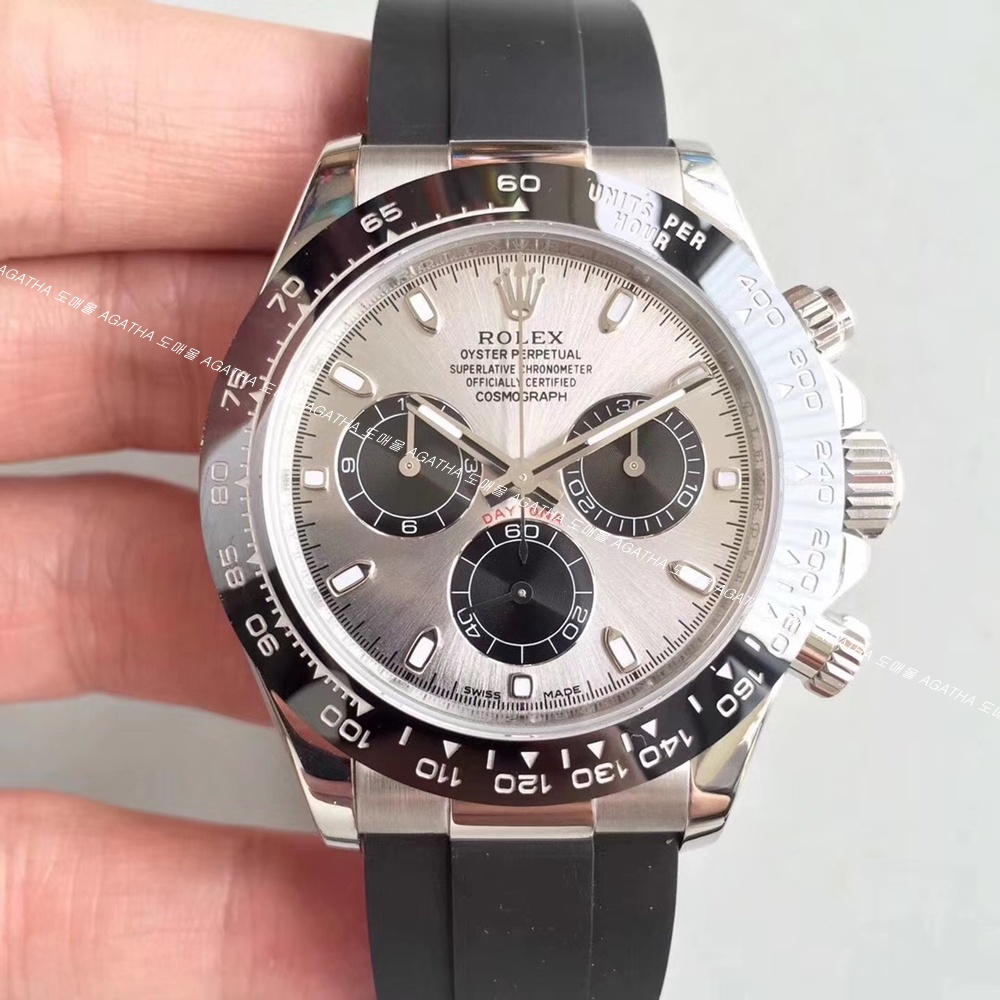 [롤렉스] Rolex Oyster Perpetual Daytona Cosmograph -  롤렉스 데이토나 코스모그래프 40mm 러버밴드