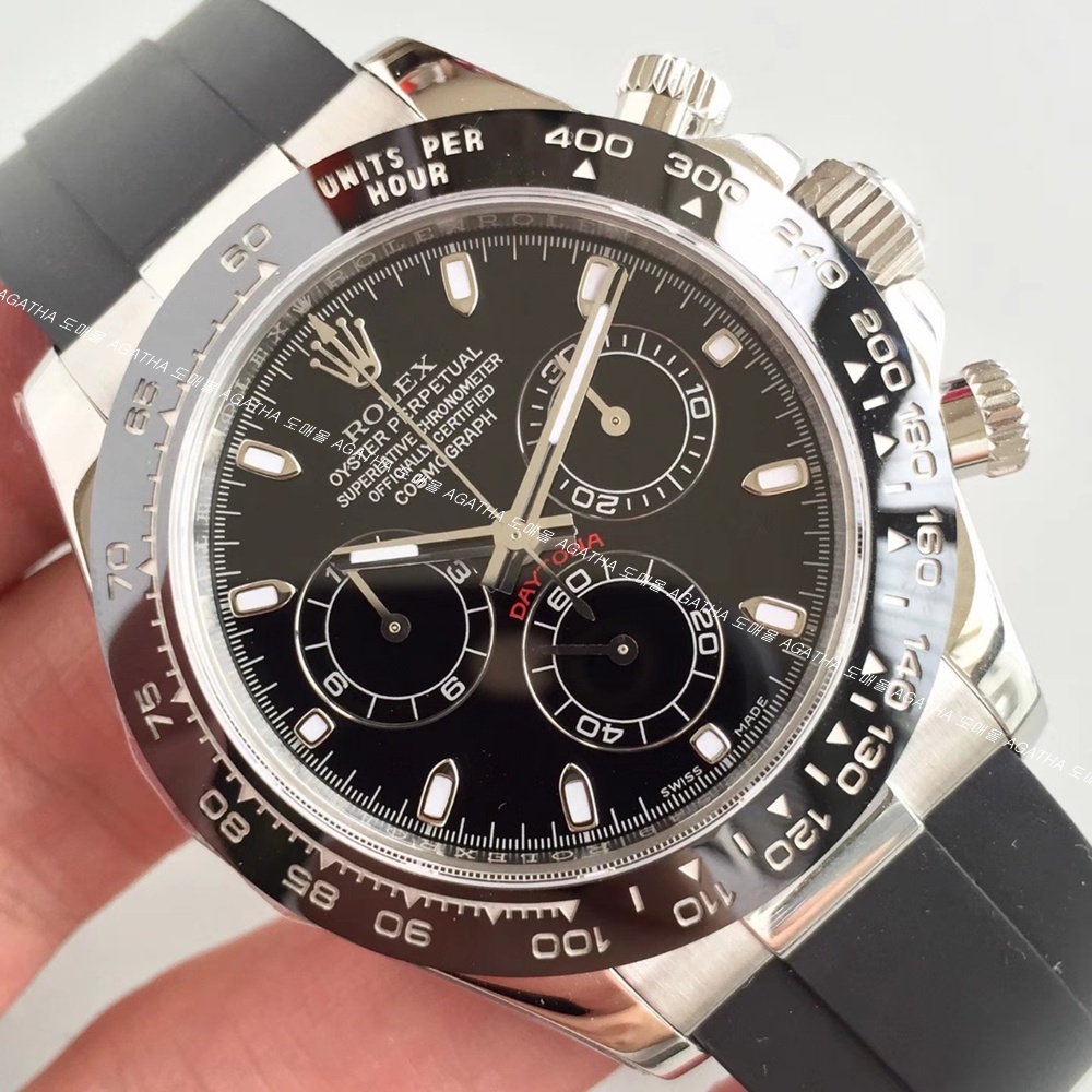 [롤렉스] Rolex Oyster Perpetual Daytona Cosmograph -  롤렉스 데이토나 코스모그래프 40mm 러버밴드
