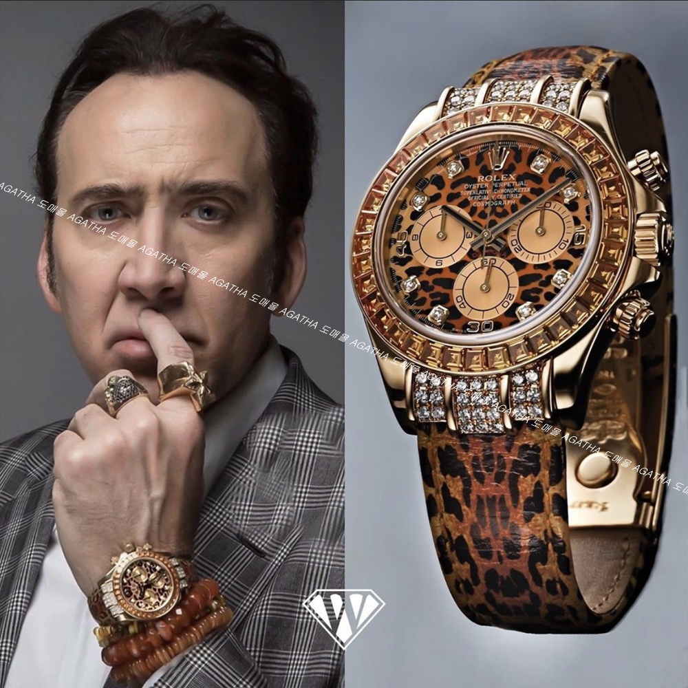 [롤렉스] 롤렉스 Cosmic 크로노그래프 데이토나 11598Saco Leopard Print 40mm