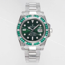 [롤렉스] Rolex 서브마리너 레인보우 헐크 썬레이 그린 40/41mm Submariner Date  Mens Watch OYSTER PERPETUAL M126610LN - 롤렉스 Submariner 데이트  오이스터스틸