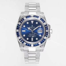 [롤렉스] Rolex 서브마리너 레인보우 썬레이 블루 40/41mm Submariner Date  Mens Watch OYSTER PERPETUAL M126610LN - 롤렉스 Submariner 데이트  오이스터스틸