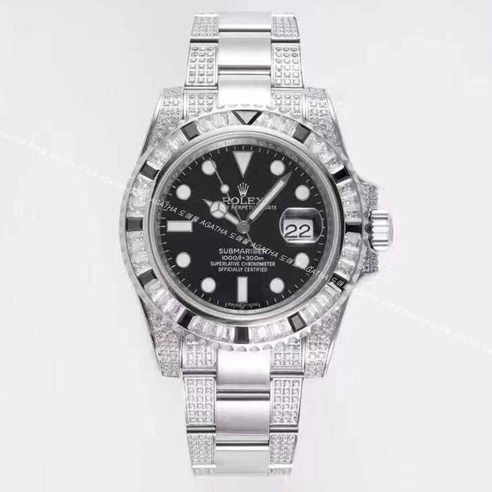 [롤렉스] Rolex 서브마리너 레인보우 블랙 40/41mm Submariner Date  Mens Watch OYSTER PERPETUAL M126610LN - 롤렉스 Submariner 데이트  오이스터스틸