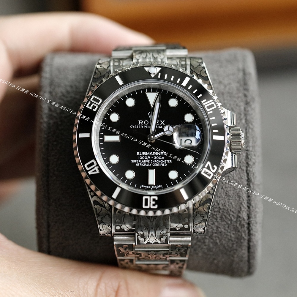 [롤렉스] Rolex 서브마리너 크롬하츠 콜라보 40/41mm Submariner Date  Mens Watch OYSTER PERPETUAL M126610LN - 롤렉스 Submariner 데이트  오이스터스틸