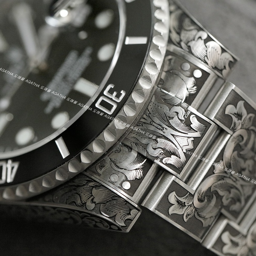 [롤렉스] Rolex 서브마리너 크롬하츠 콜라보 40/41mm Submariner Date  Mens Watch OYSTER PERPETUAL M126610LN - 롤렉스 Submariner 데이트  오이스터스틸