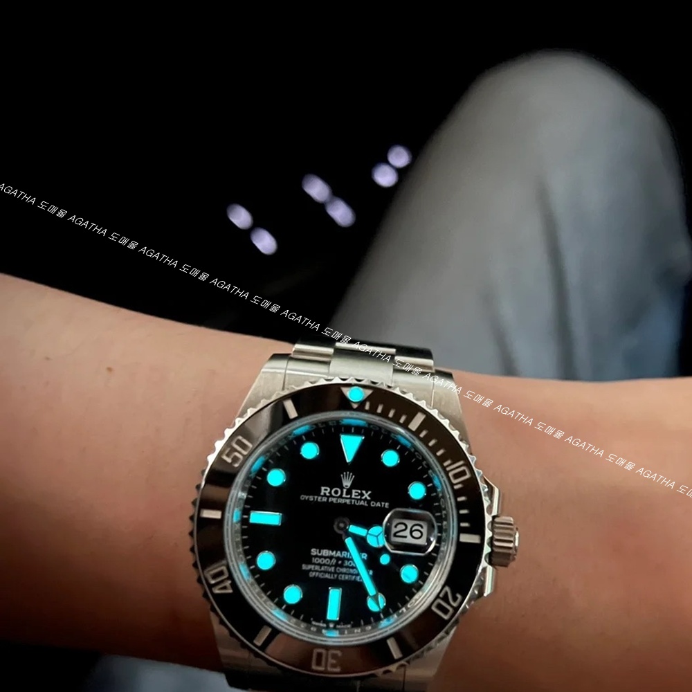 [롤렉스] Rolex 신형 서브마리너 블랙 40/41mm Submariner Date  Mens Watch OYSTER PERPETUAL M126610LN - 롤렉스 Submariner 데이트  오이스터스틸